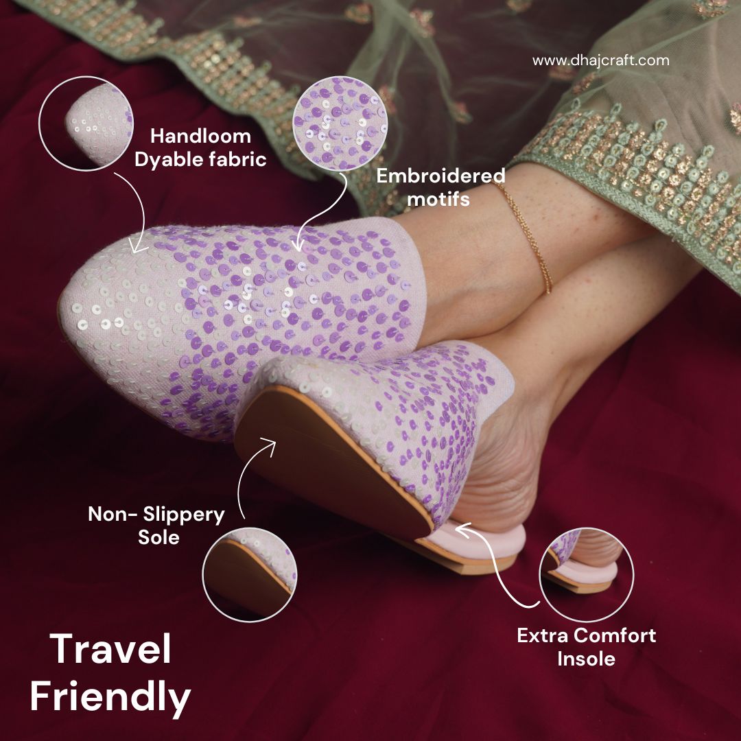 Dhajcraft Dotted Elegance Mules