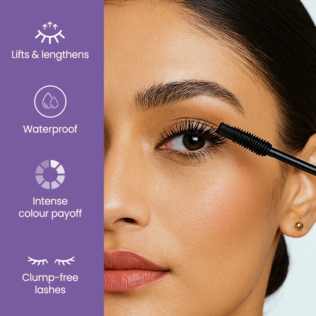 Swiss Beauty Bold Eyes Super Lash Mascara Waterproof - Black-01