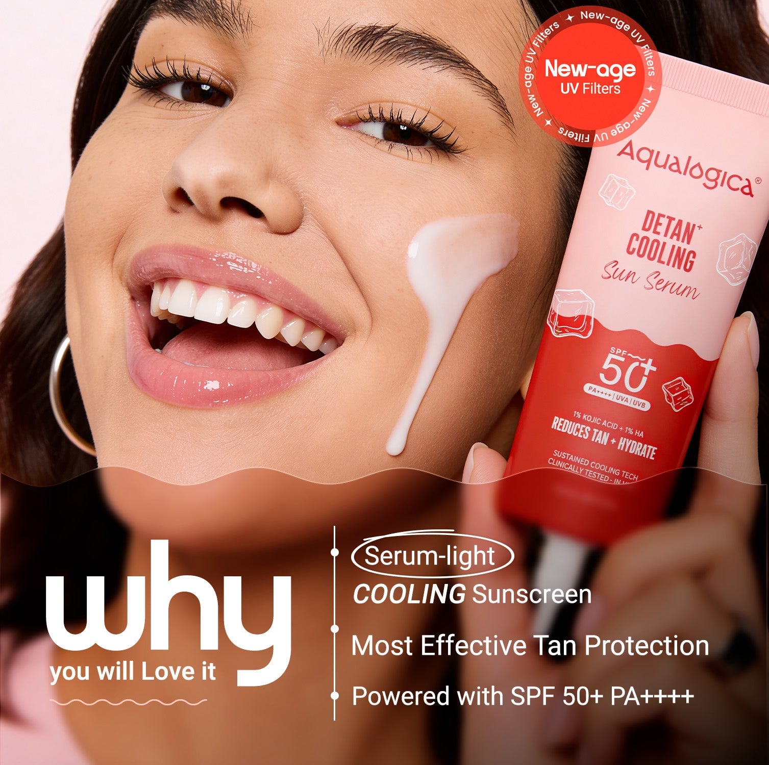Aqualogica Detan+ Cooling Sun Serum - 50g