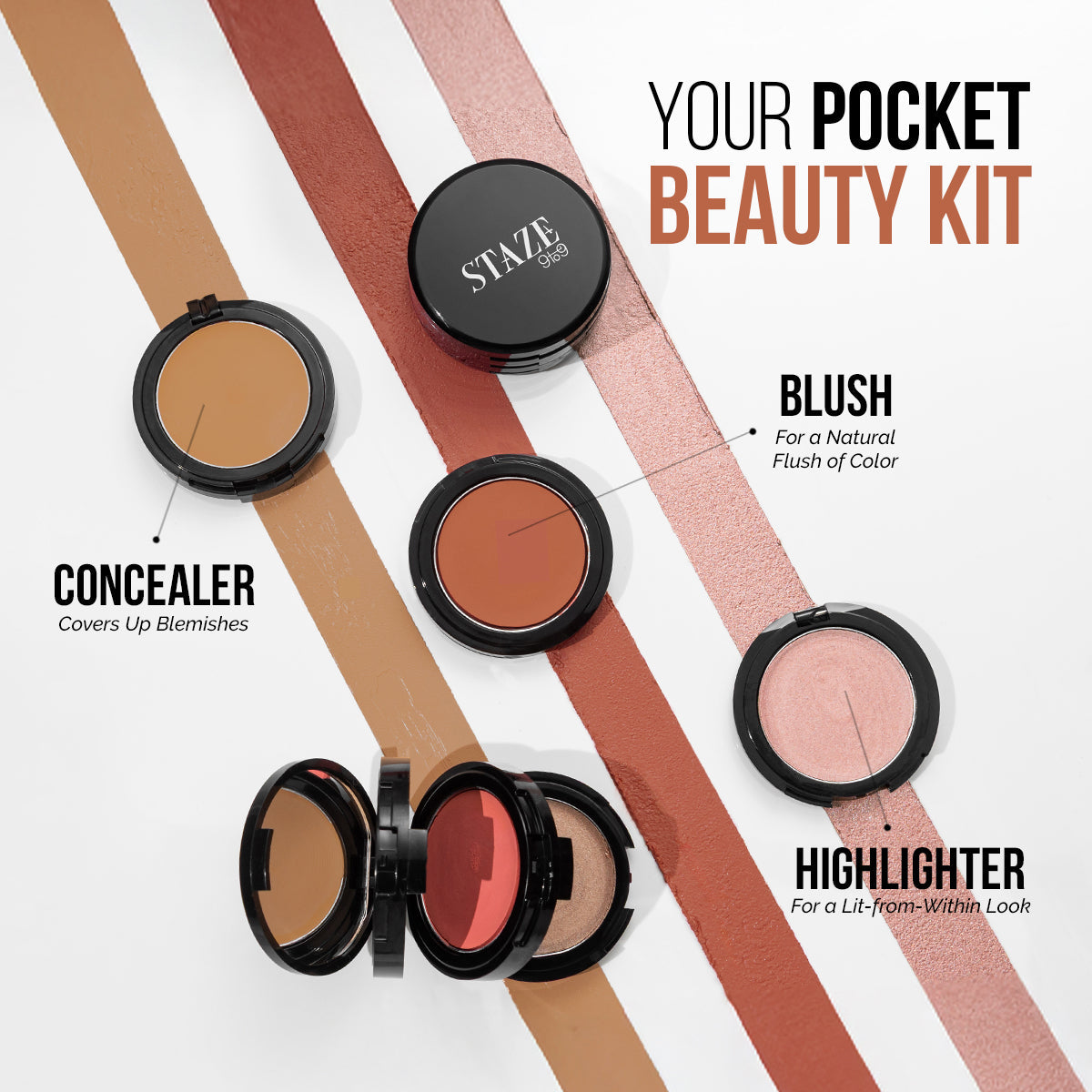 Staze Triple Treat Stacked Face Palette