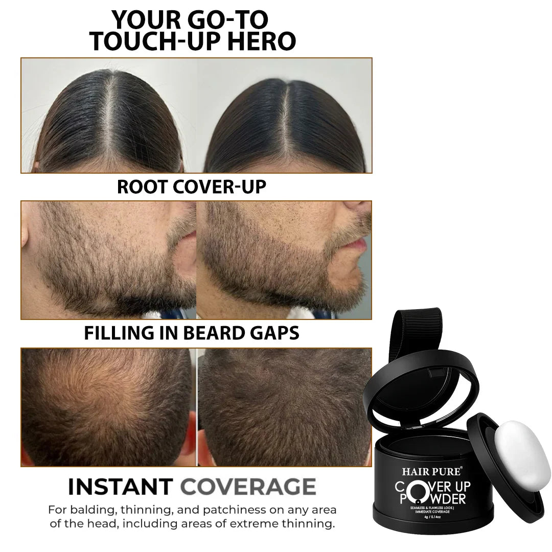 Redifyn Hair Pure Cover-Up Hair Powder Black - 4g
