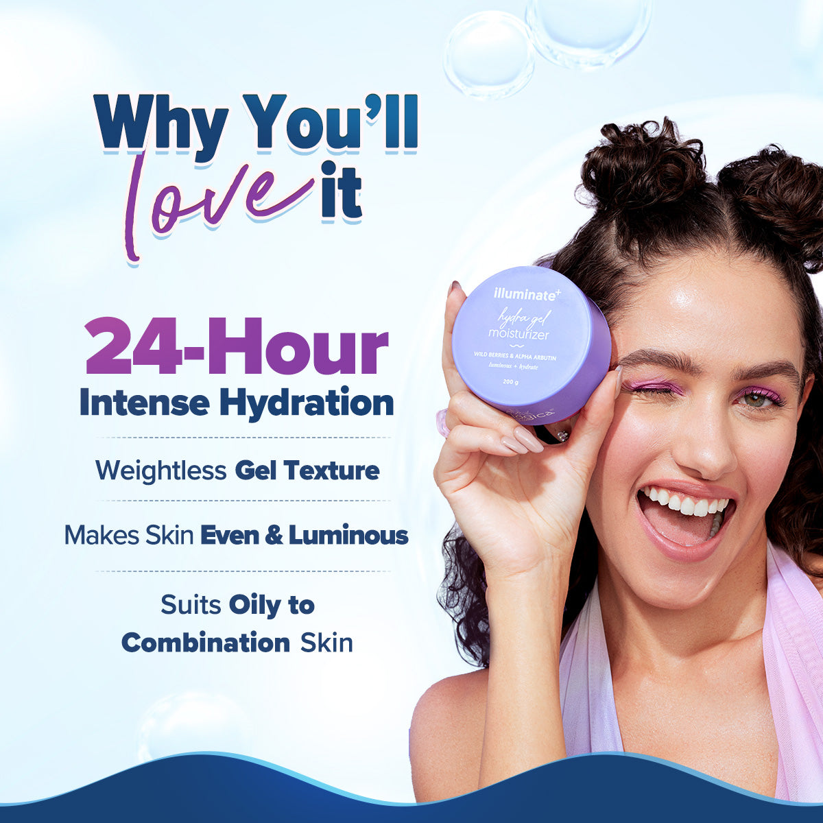 Aqualogica Illuminate + Hydra Gel Moisturizer