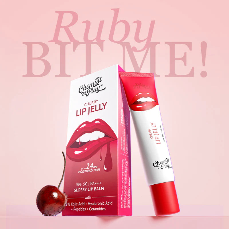 Chemist at Play Ceramides + 2% Kojic Acid Tinted Lip Balm SPF 50 PA++++ - Cherry
