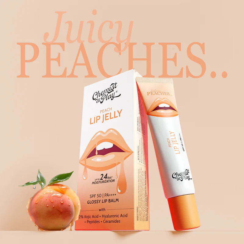 Chemist at Play Ceramides + 2% Kojic Acid Tinted Lip Balm SPF 50 PA++++ - Peach