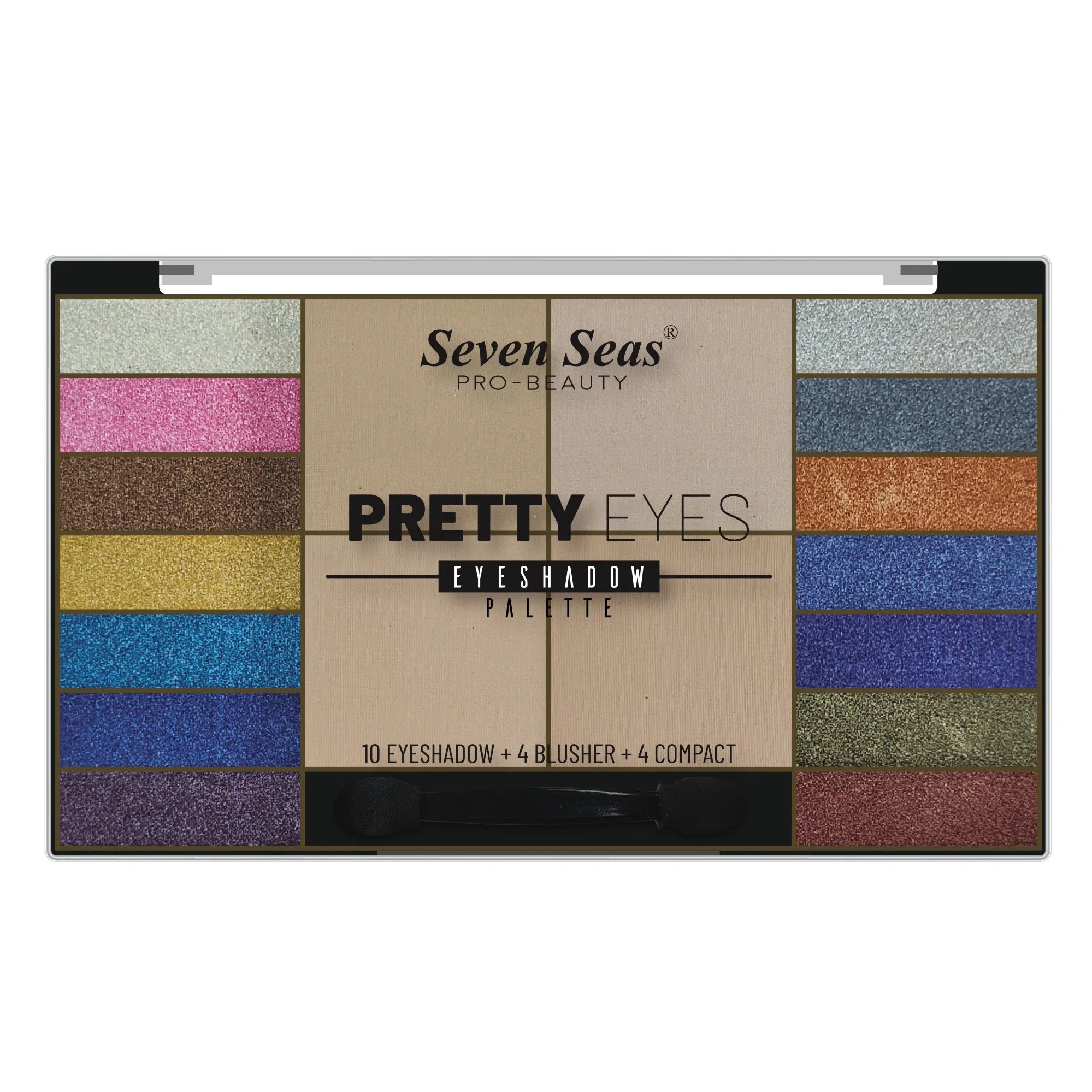 Seven Seas MS-9003-02 - Pretty Eye Eyeshadow Palette (7 Shades)