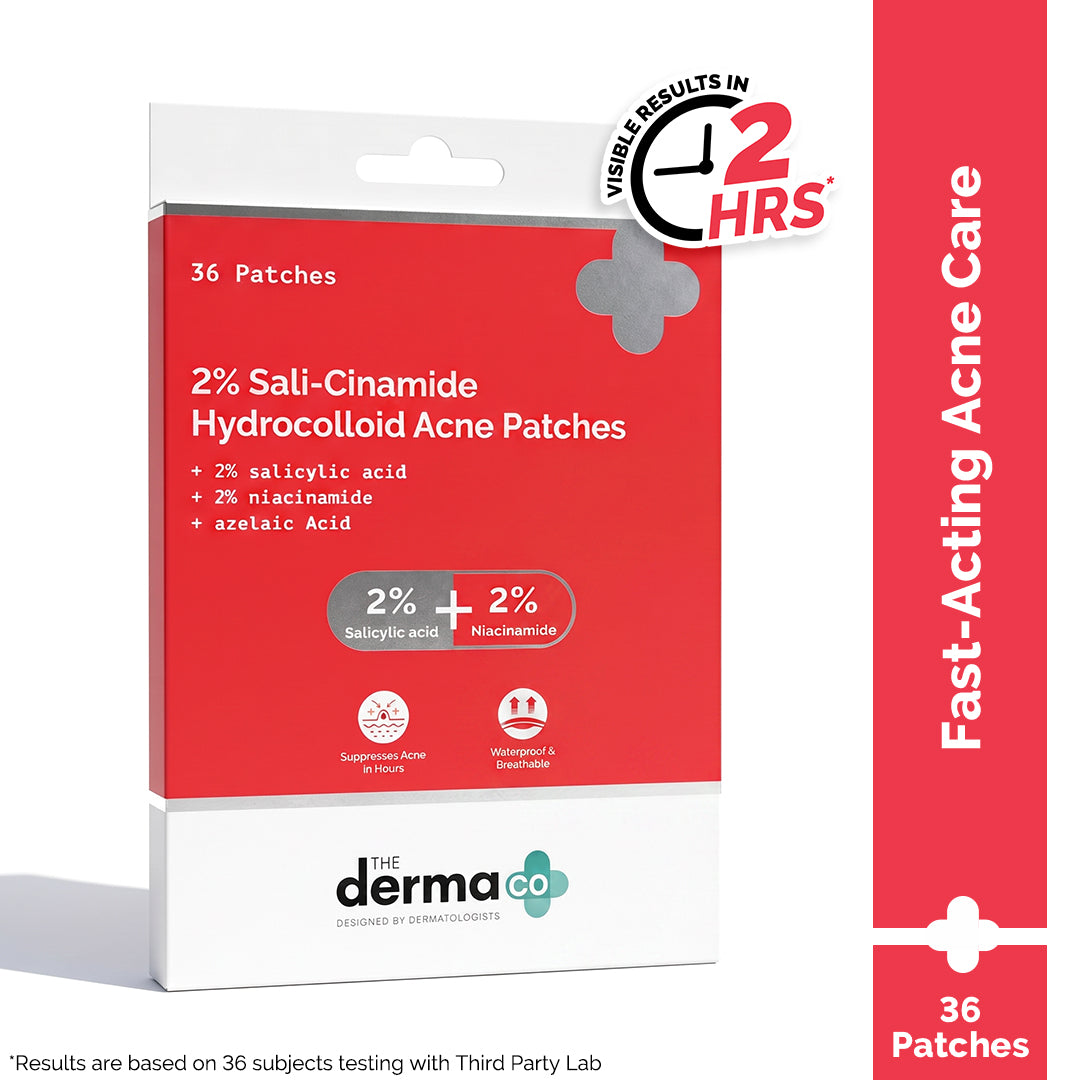 Derma Co 2% Sali-Cinamide Hydrocolloid Acne Patches - 36 Patches