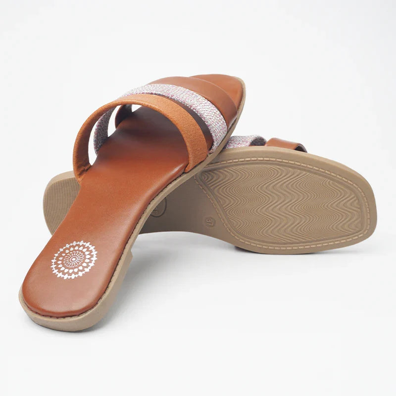 Dhajcraft Brown Casual Slider
