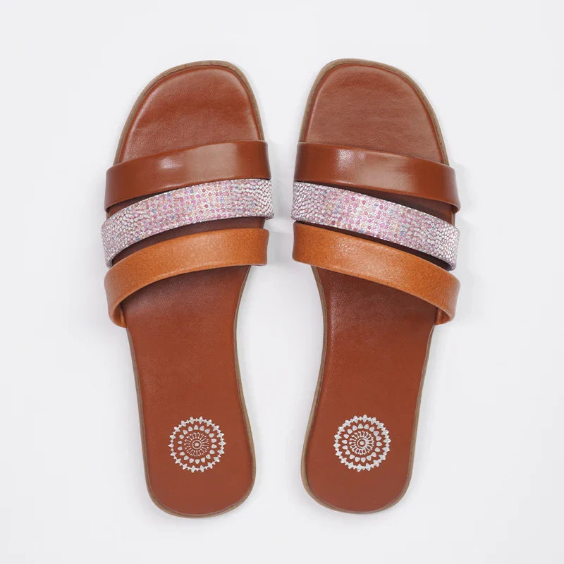 Dhajcraft Brown Casual Slider