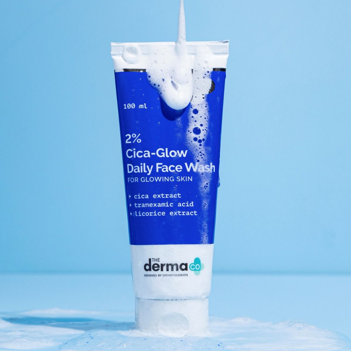 Derma Co 2% Cica-Glow Daily Face Wash with Tranexamic Acid & Licorice Extract - 100ml