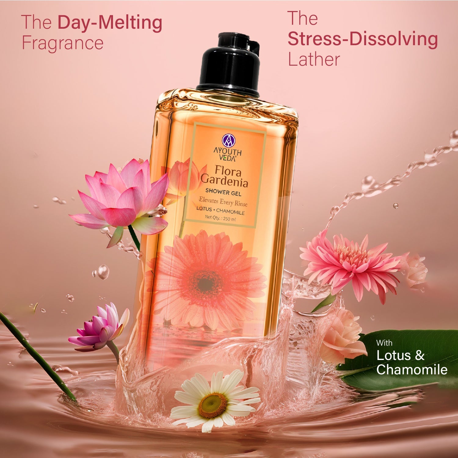 Ayouthveda Flora Gardenia Shower Gel (250ml)