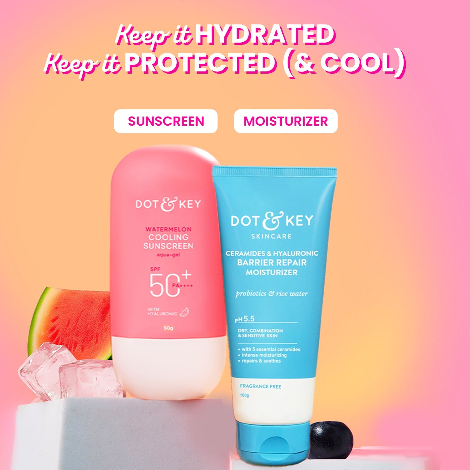 Dot & Key Hydrate & Cool Daily Duo - 255g