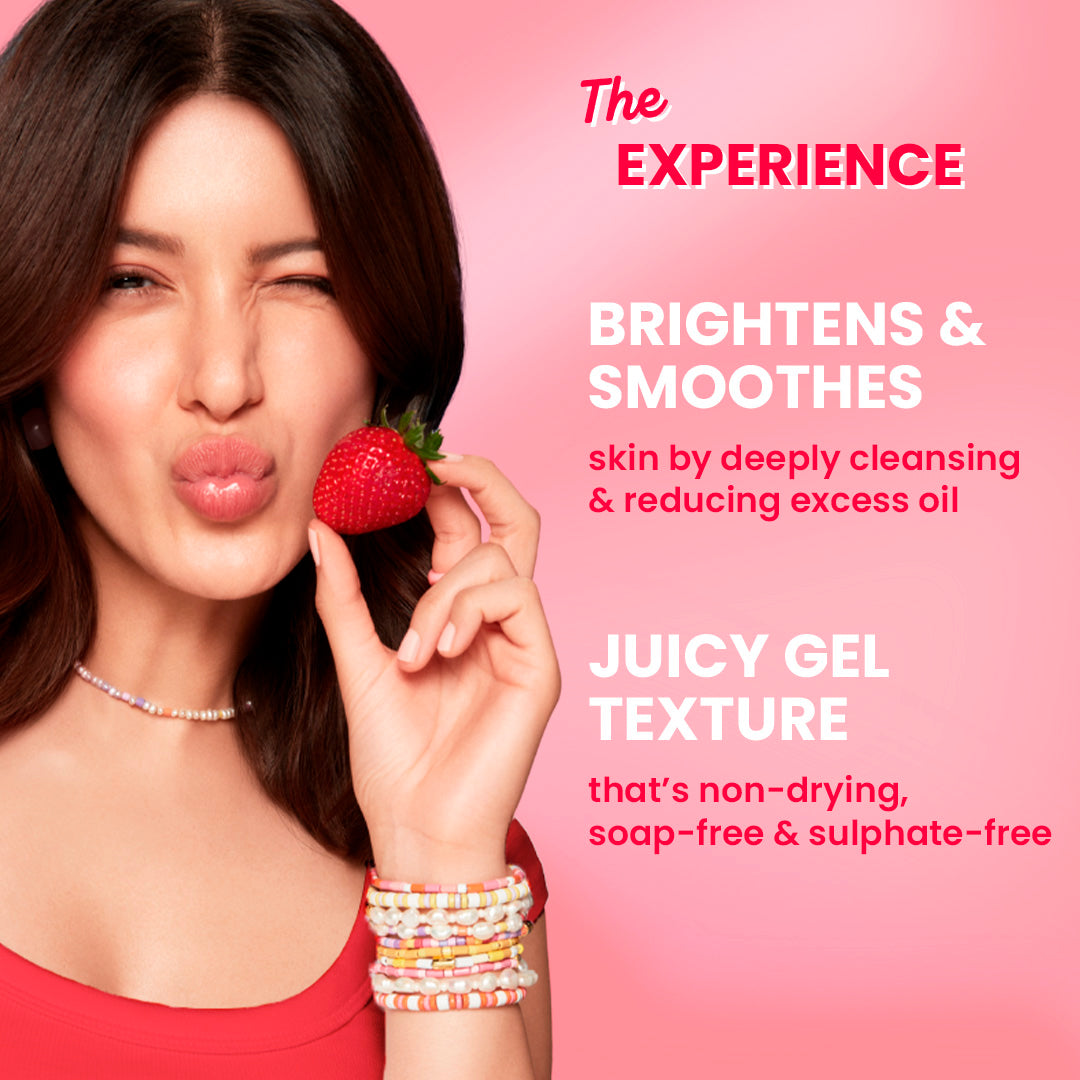 Dot & Key Strawberry Bright Niacinamide Gel Face Wash - 100ml