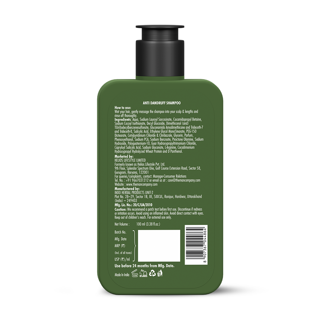 The Man Company Anti-Dandruff Shampoo for Men - 100ml