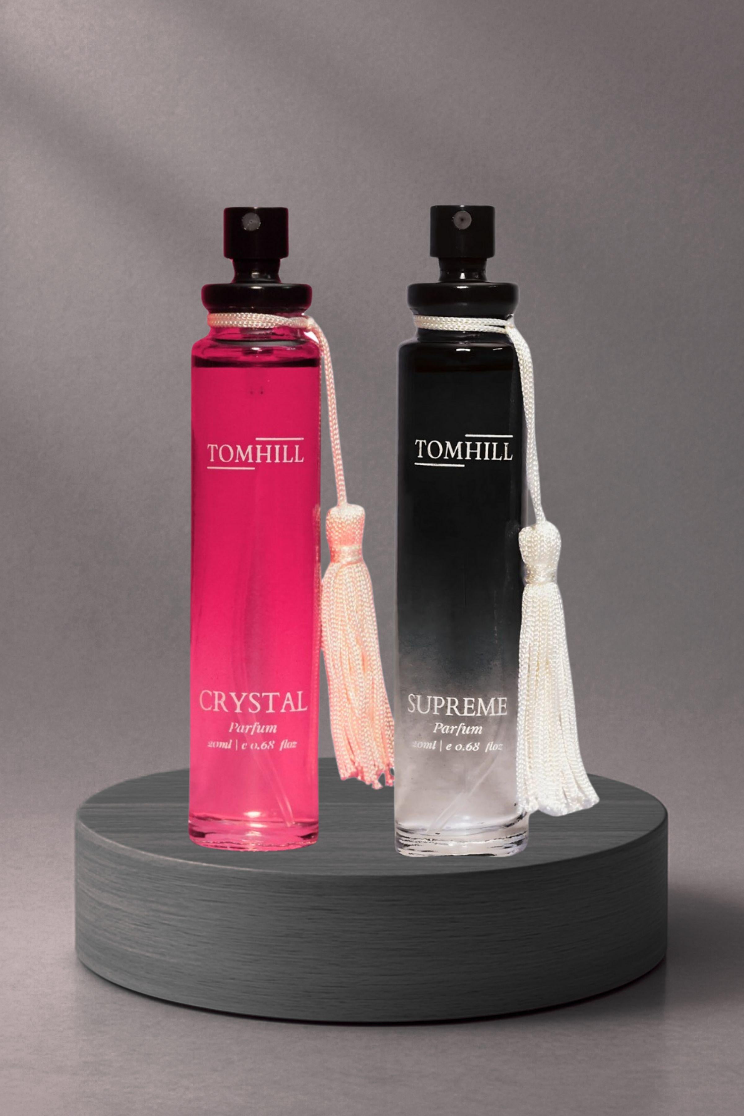Tomhill Crystal & Supreme - Fresh Perfume Combo for Men & Women - 20ml (Pack of 2)