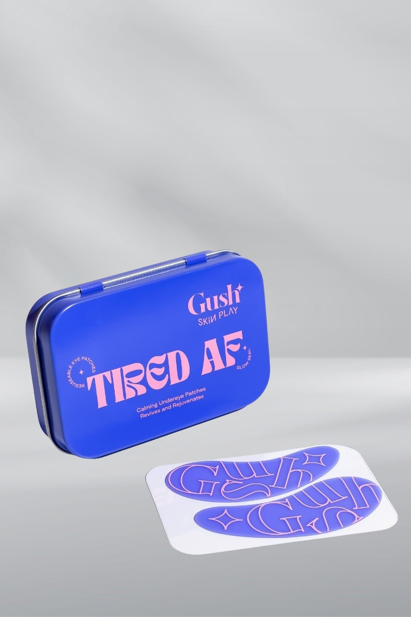 Gush Beauty Tired AF Under Eye Patches - 100% Medical Grade Silicone Patches | Reusable Undereye Mask