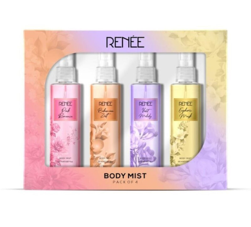 Renee Body Mist Pack of 4, 20 Ml Each Combo