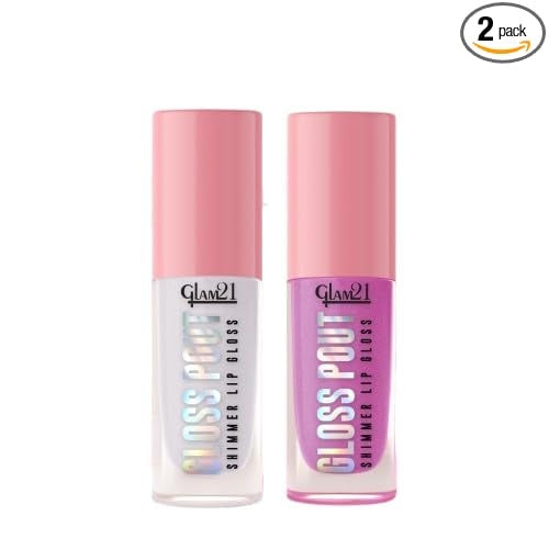 Glam21 Gloss Pout Lip Gloss (Crystal Kiss & Pink Seduction)
