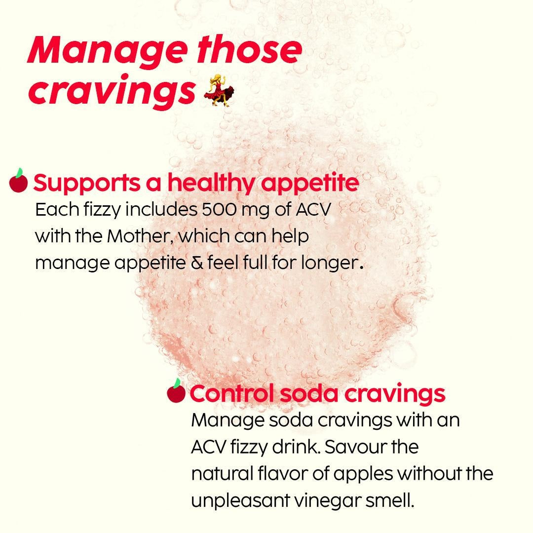 Plix Apple Cider Vinegar Effervescent Tablets (Apple, Pack of 4)