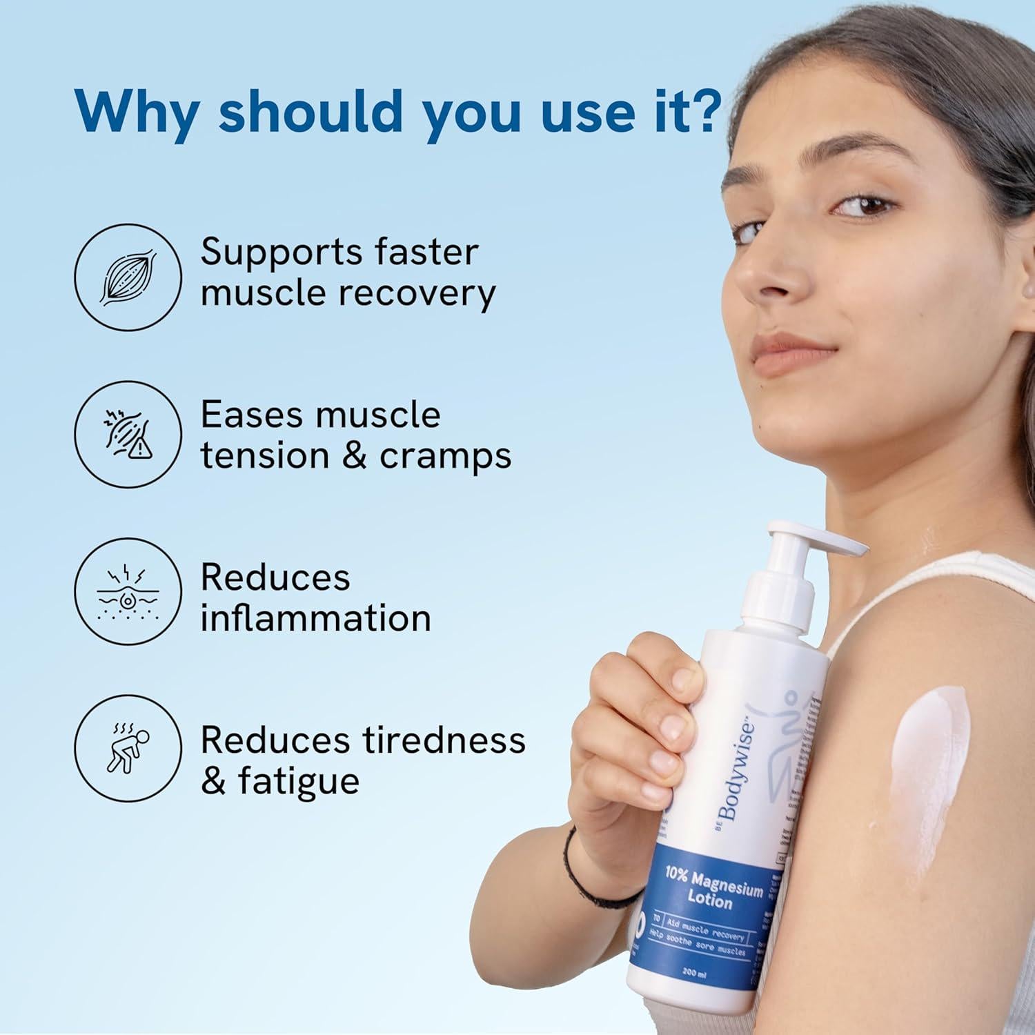 Be Bodywise 10% Magnesium Body Lotion (200 ml)