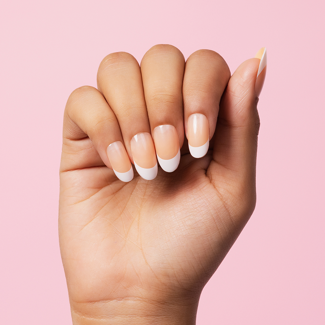Gush Beauty Manicure, French Tip - Medium Round Press-On Nails