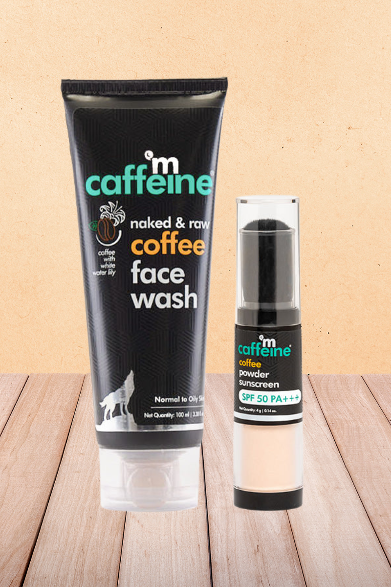 mCaffeine Coffee Cleanse & Protect SPF 50+++ Routine