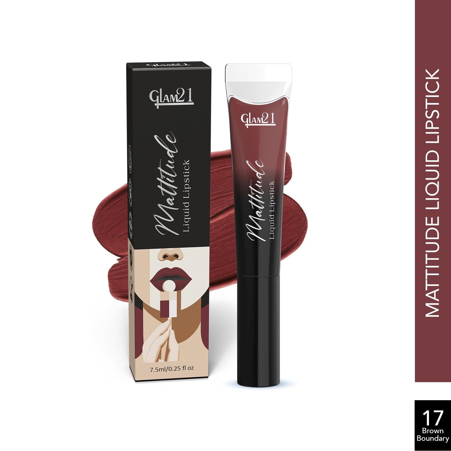 Glam21 Mattitude Lipstick - Brown Boundary