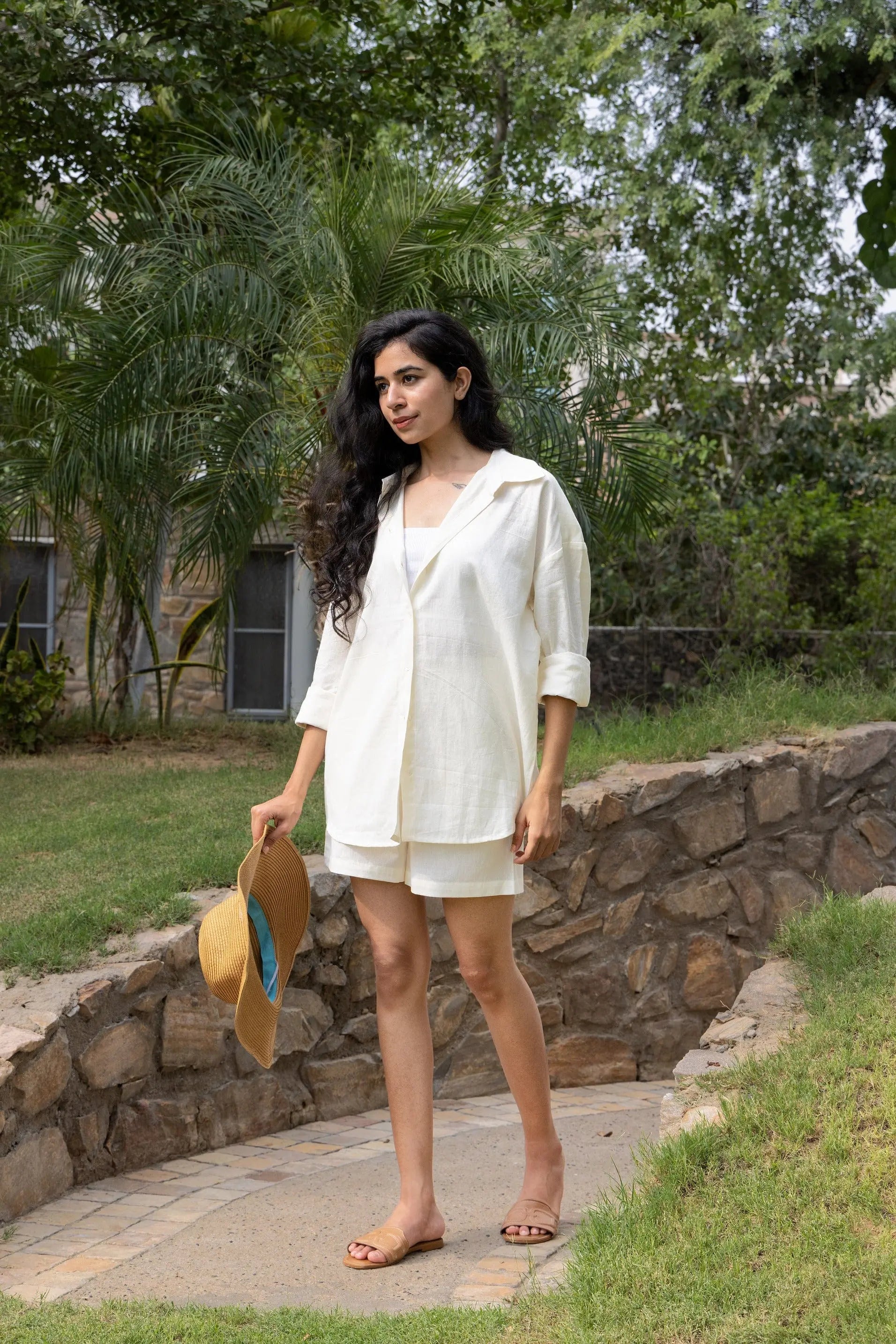 Sugnaa Oversized Cotton Shirt & Shorts