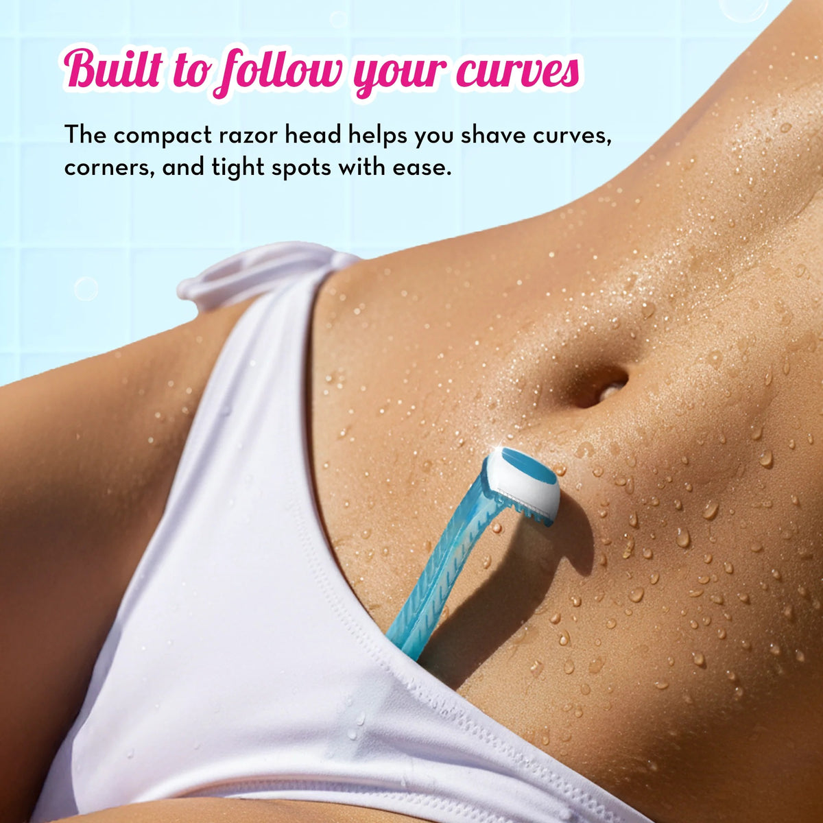 Plush Reusable Bikini Razor for Women (2 Pcs)