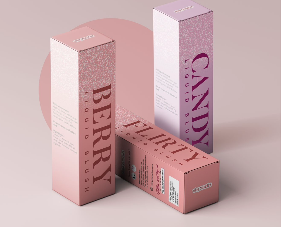 Winq Cosmetics Combo of 3 Blushes (Flirty, Berry, Candy) + Free Gift