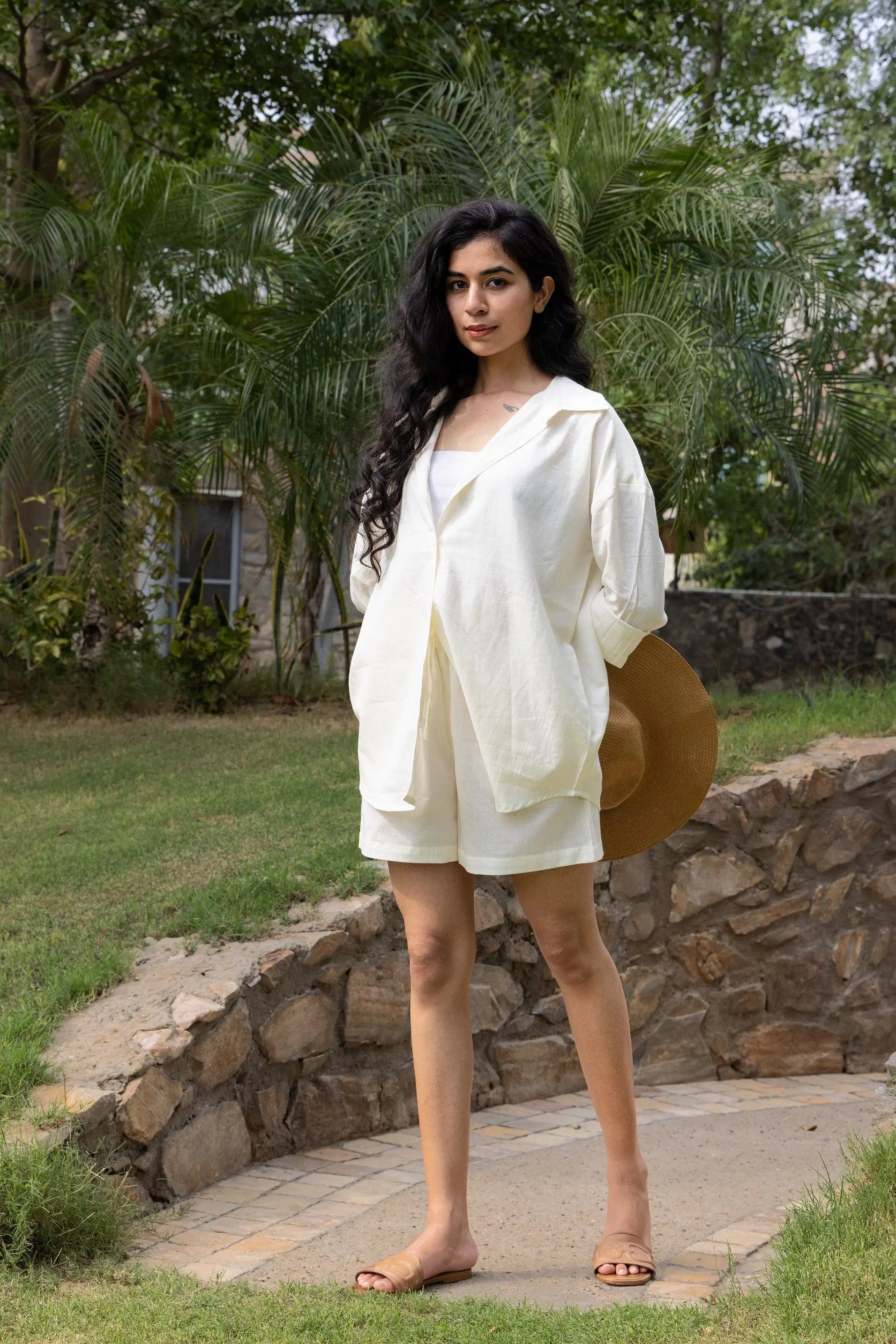 Sugnaa Oversized Cotton Shirt & Shorts