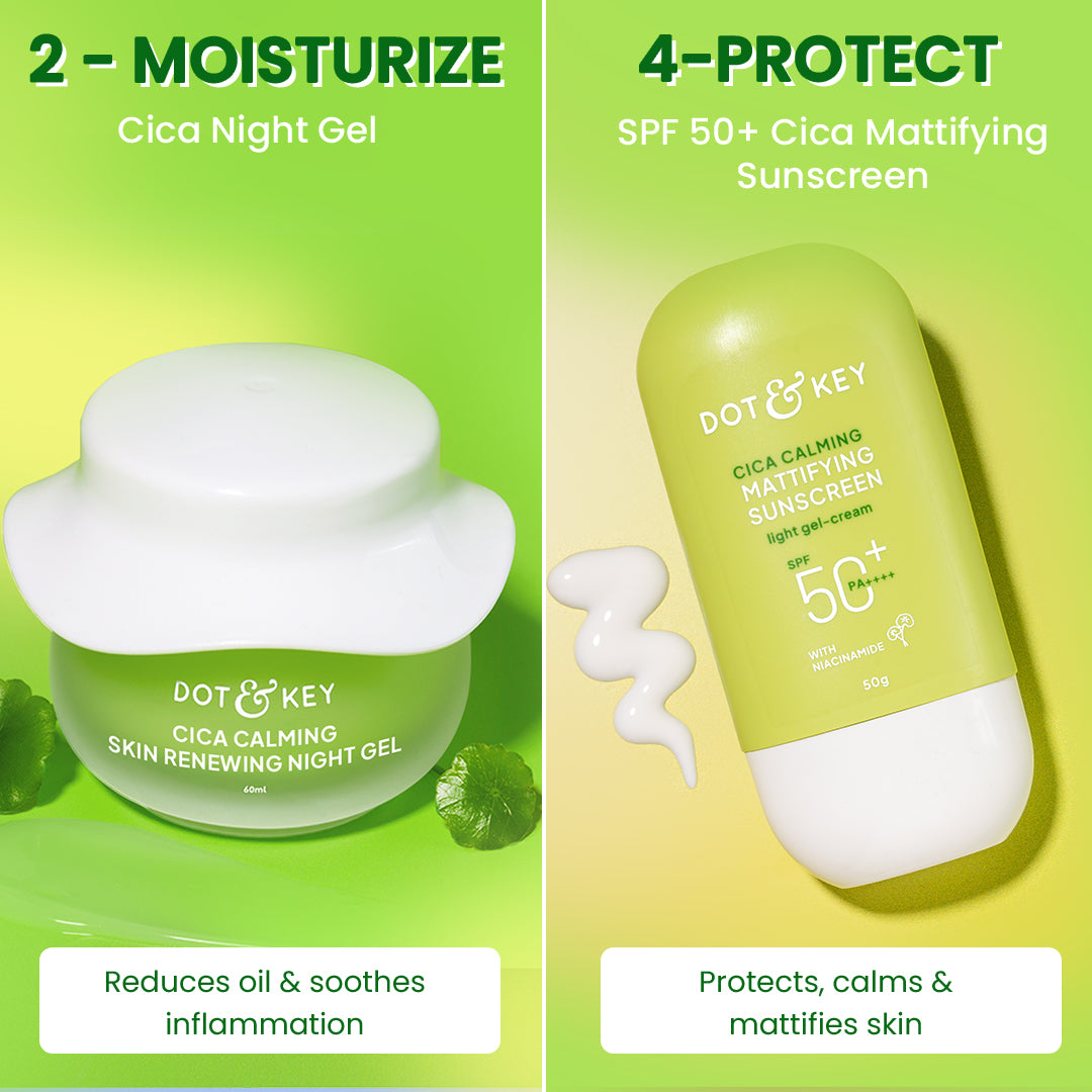 Dot & Key Super Cica & Salicylic Anti Acne Routine - 240ml