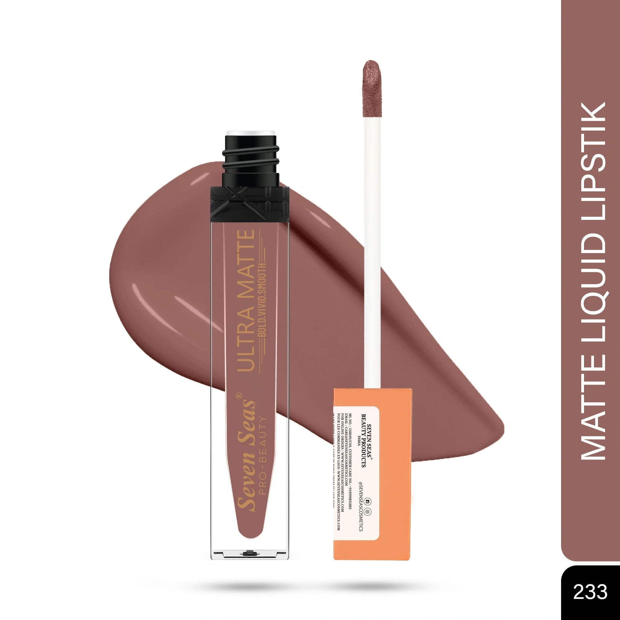 Seven Seas Shade-233 - Ultra Matte Liquid Lipstick