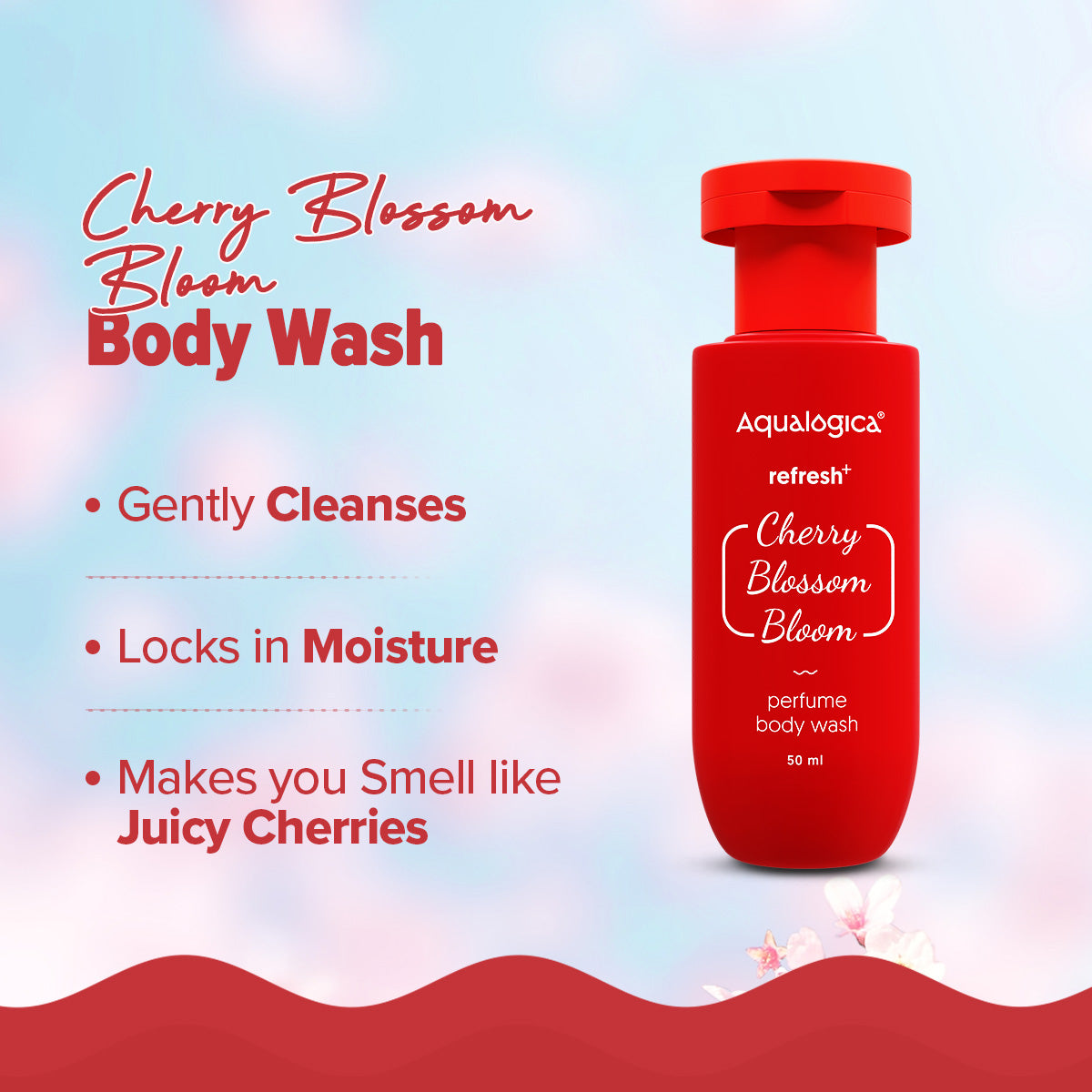 Aqualogica Refresh+ Body Care Set - Cherry Blossom Bloom