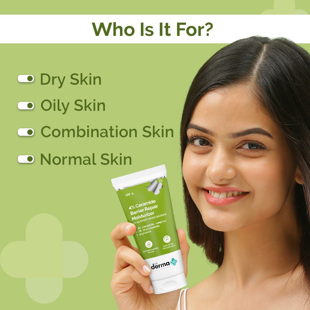 Derma Co 4% Ceramide Barrier Repair Moisturizer with Ceramide, Niacinamide, and Oxylance