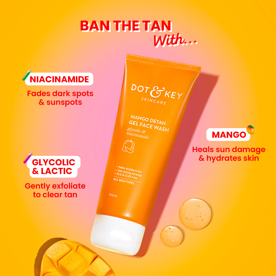 Dot & Key Mango Detan Gel Face Wash - 100ml