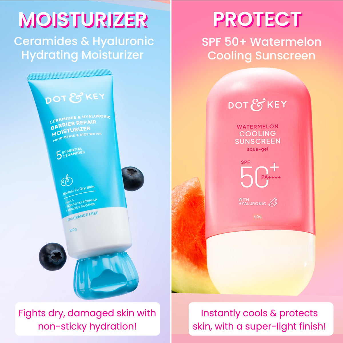 Dot & Key Hydrate & Cool Daily Duo - 255g