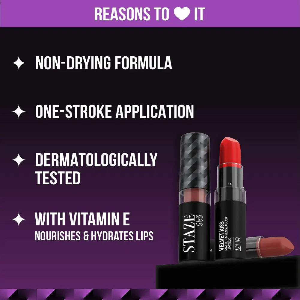 Staze Velvet Kiss Bullet Lipstick