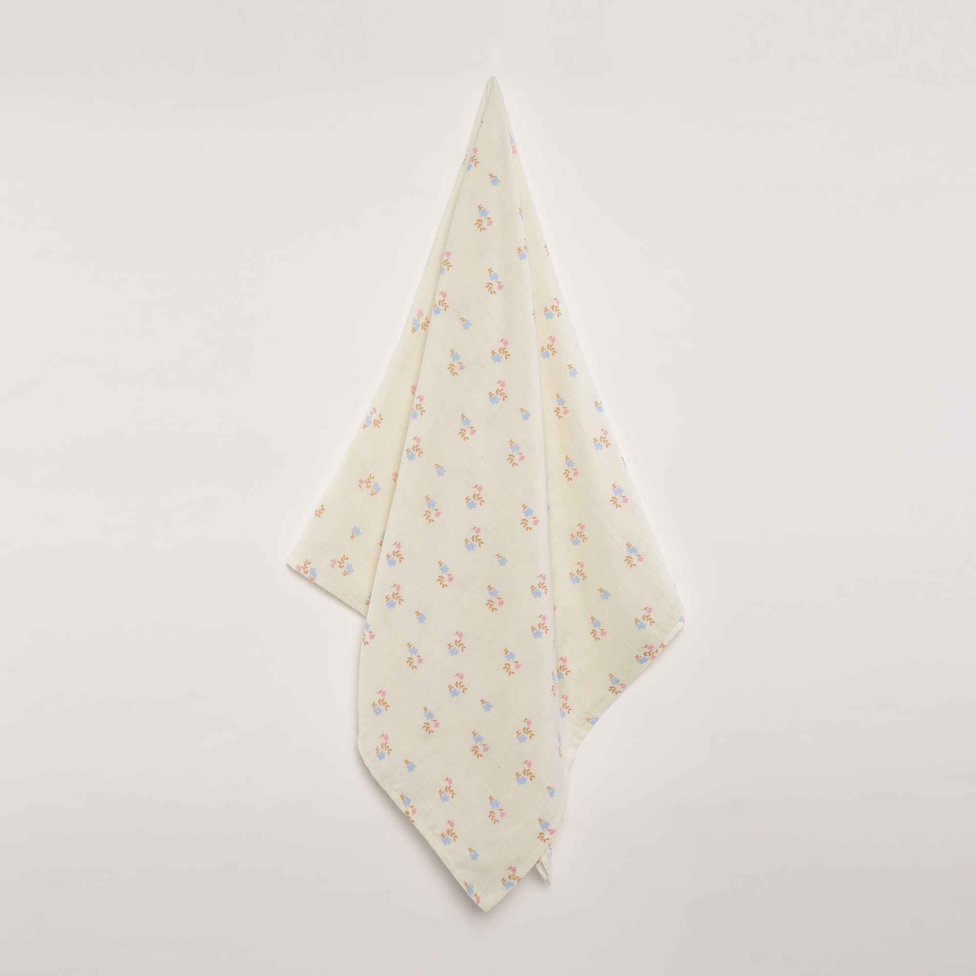 Urbanrac GOTS Certified Organic Muslin Baby Swaddle - Floral Print