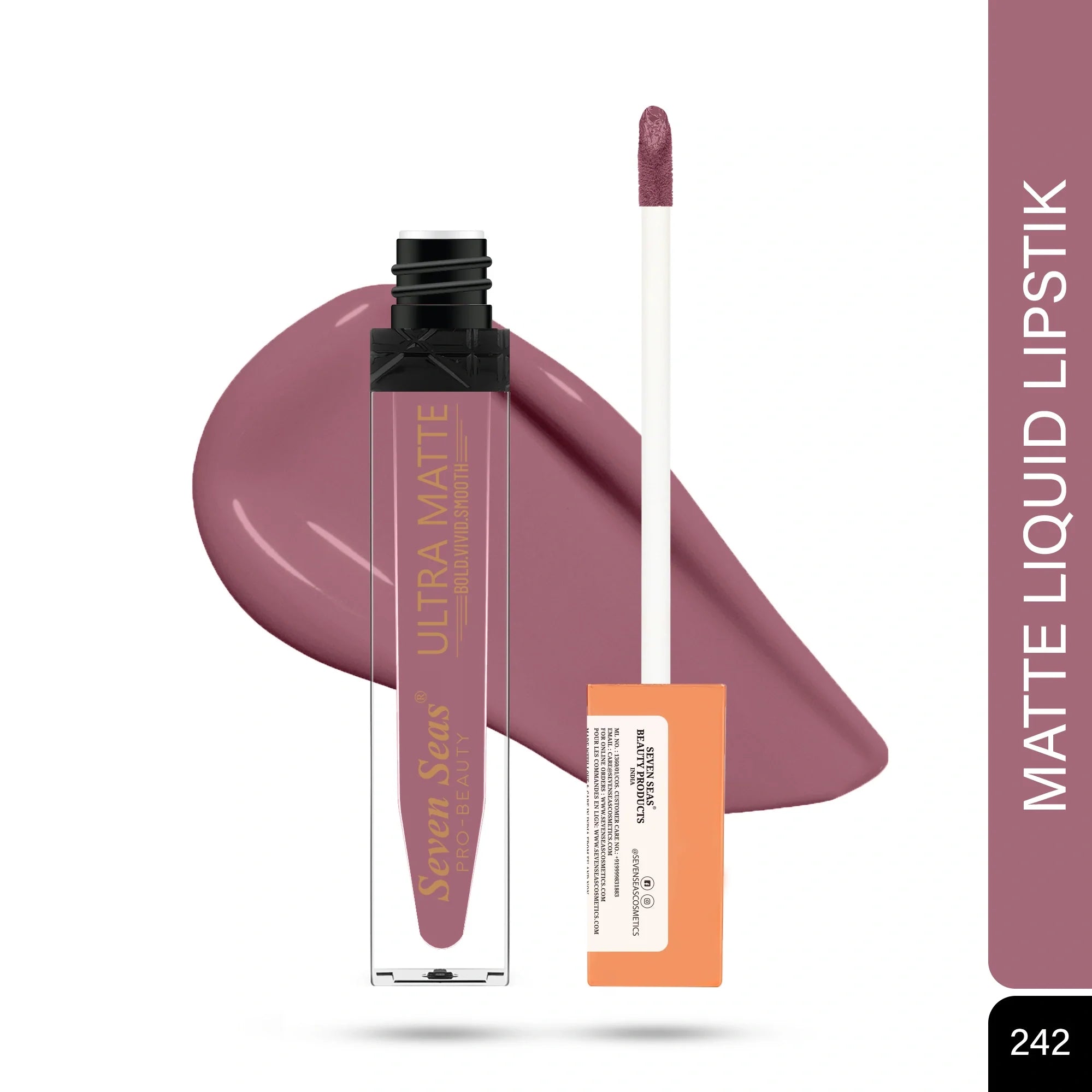 Seven Seas Shade-242 - Ultra Matte Liquid Lipstick