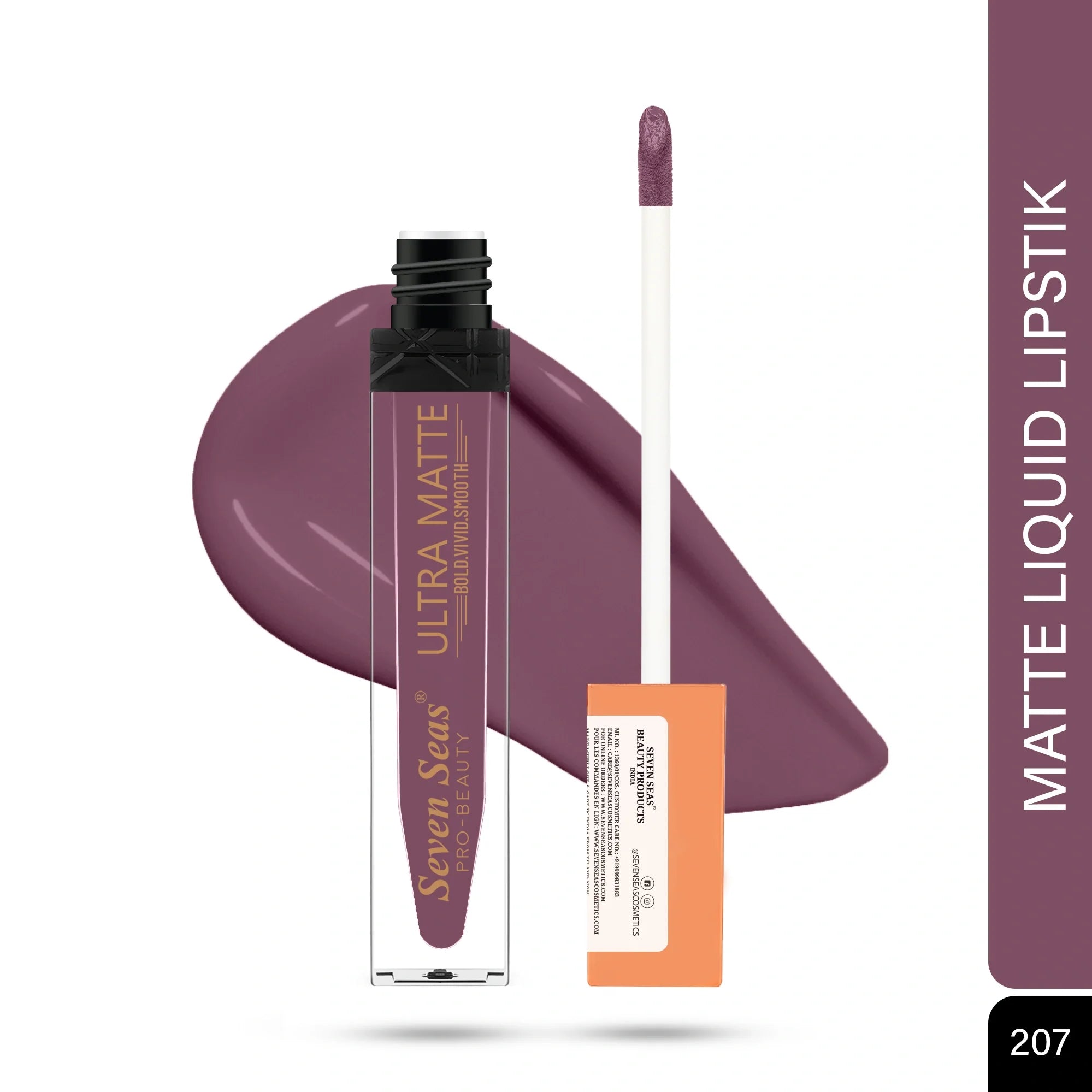 Seven Seas Shade-207 - Ultra Matte Liquid Lipstick