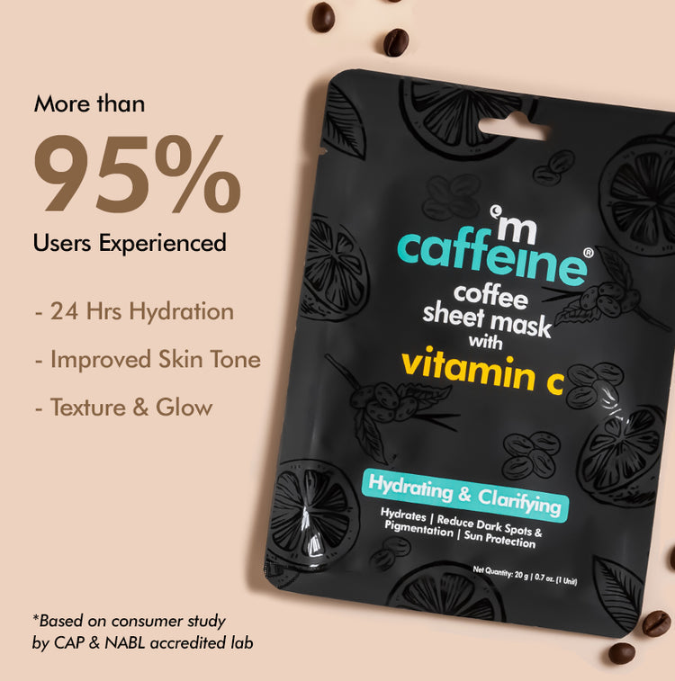 mCaffeine Vitamin C & Coffee Sheet Mask - 20g