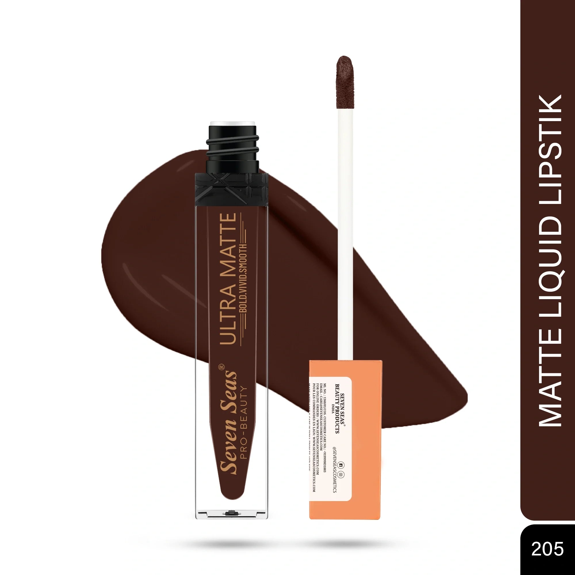 Seven Seas Shade-205 - Ultra Matte Liquid Lipstick