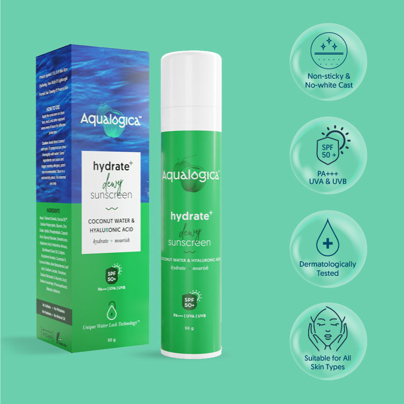 Aqualogica Hydrate+ Dewy Sunscreen - 50g