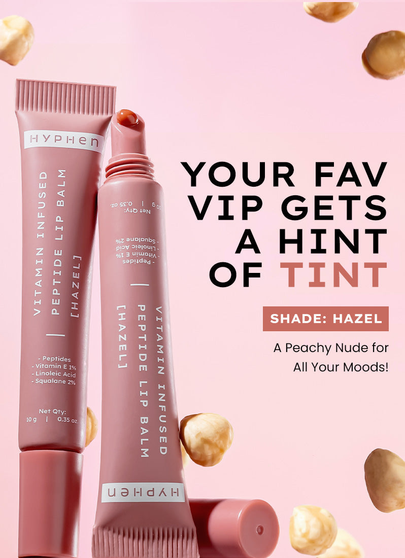 Vitamin Infused Peptide Lip Balm - Hazel (Peachy Nude)