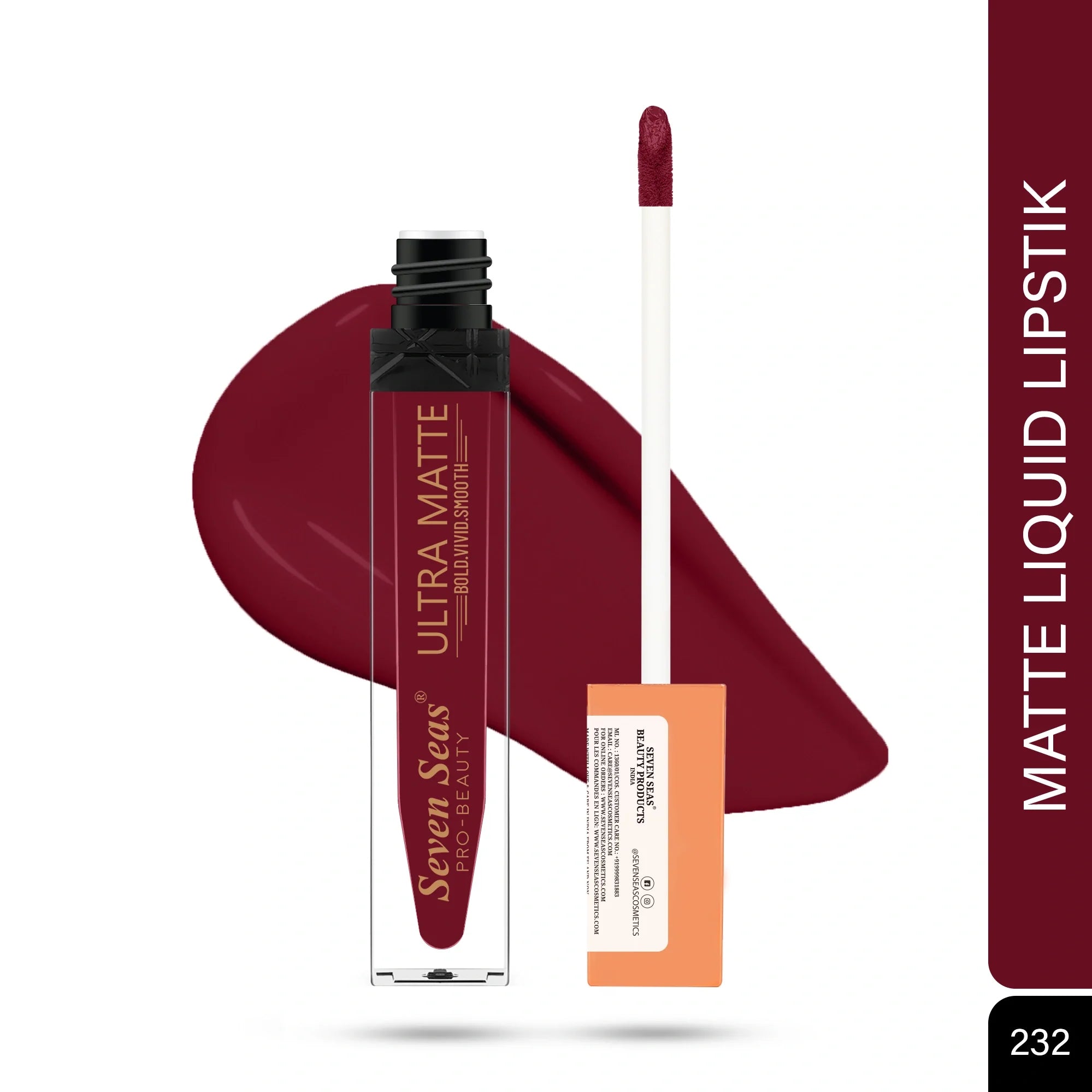 Seven Seas Shade-232 - Ultra Matte Liquid Lipstick