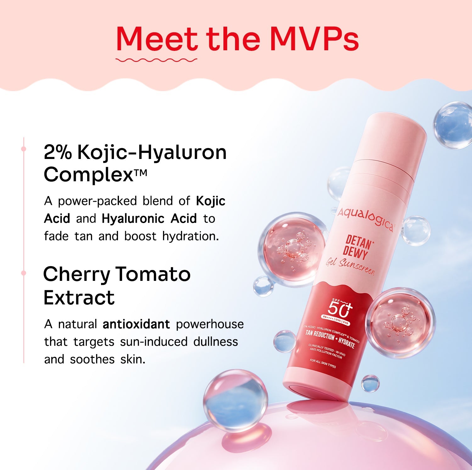 Aqualogica Detan+ Dewy Gel Sunscreen Spf 50+ Pa++++