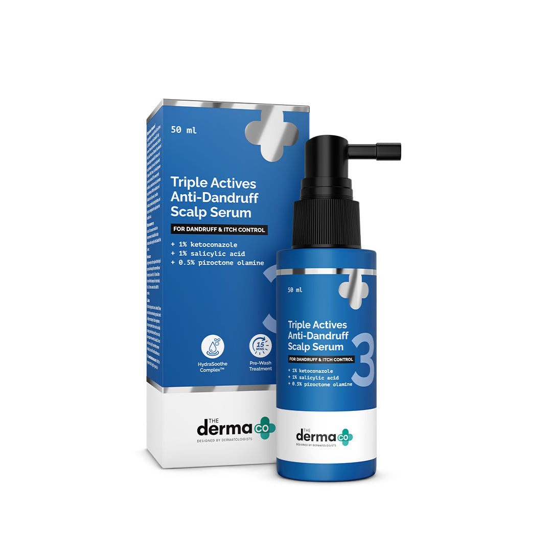 Derma Co Triple Actives Anti-Dandruff Scalp Serum - 50ml