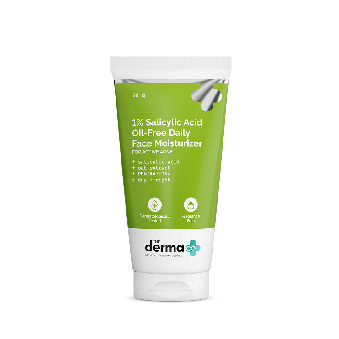 Derma Co 1% Salicylic Acid Oil-Free Moisturizer For Face with Oat Extract - 50g