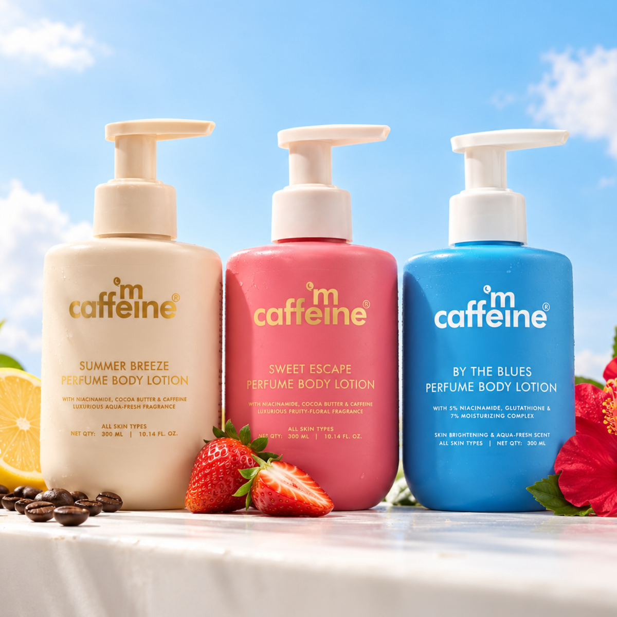 mCaffeine Glow & Fragrance Body Lotion (combo)