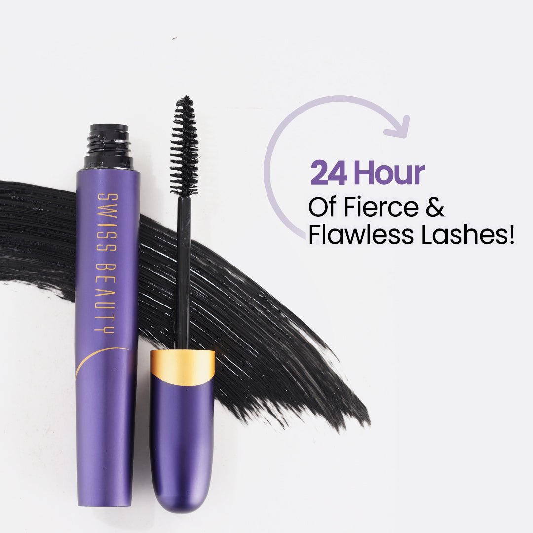 Swiss Beauty Bold Eyes Super Lash Mascara Waterproof - Black-01